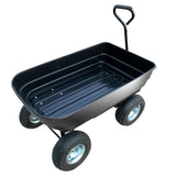 NNEDPE Garden Dump Cart Dumper Wagon Carrier Wheel Barrow  75L