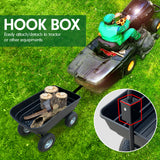 NNEDPE Garden Dump Cart Dumper Wagon Carrier Wheel Barrow  125L