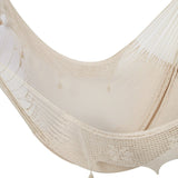 NNEDSZ Deluxe Outdoor Cotton Mexican Hammock  in Cream Colour King Size