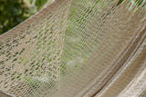 NNEDSZ Deluxe Outdoor Cotton Mexican Hammock  in Cream Colour King Size