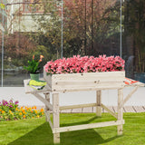 NNECW Raised Garden Bed with 2 Side Tables for Garden & Yard & Balcony
