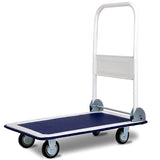 NNECW Folding Push Cart Dolly with 360 Degree Swivel Wheels for Garage/Kitchen