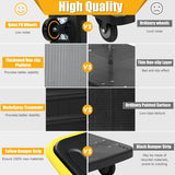 NNECW Folding Push Cart Dolly with 360 Degree Swivel Wheels for Garage/Warehouse