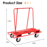 NNECW 350 kg Heavy-Duty Rolling Drywall Cart Dolly for Handling Wall Panels