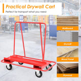 NNECW 350 kg Heavy-Duty Rolling Drywall Cart Dolly for Handling Wall Panels