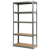 NNECW 1.8m Warehouse Shelving for Books and Kitchenware-Gray