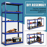 NNECW 1.8m Warehouse Shelving for Books and Kitchenware-Blue