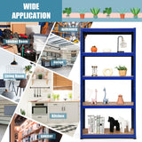 NNECW 1.8m Warehouse Shelving for Books and Kitchenware-Blue