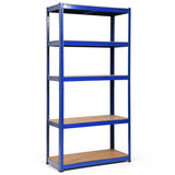 NNECW 1.8m Warehouse Shelving for Books and Kitchenware-Blue