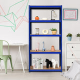NNECW 1.8m Warehouse Shelving for Books and Kitchenware-Blue