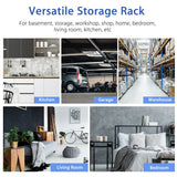 NNECW 5-Tier Metal Muscle Rack with Adjustable Height for Garage &amp Shed &amp Warehouse-Navy