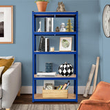 NNECW 5-Tier Metal Muscle Rack with Adjustable Height for Garage &amp Shed &amp Warehouse-Navy