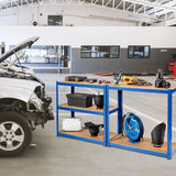 NNECW 5-Tier Metal Muscle Rack with Adjustable Height for Garage &amp Shed &amp Warehouse-Navy