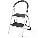 NNECW 2 Step Household Ladder with Anti-Slip Platform and Lightweight Portable Design for Home/Garden