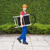 NNECW 2 Step Household Ladder with Anti-Slip Platform and Lightweight Portable Design for Home/Garden