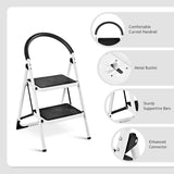 NNECW 2 Step Household Ladder with Anti-Slip Platform and Lightweight Portable Design for Home/Garden