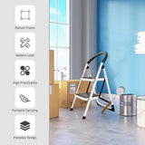 NNECW 2 Step Household Ladder with Anti-Slip Platform and Lightweight Portable Design for Home/Garden