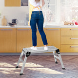 NNECW Aluminium Folding Hop Up Work Platform with Safety Locks