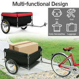 NNECW Bike Cargo Trailer with Folding Frame & Quick Release Wheels