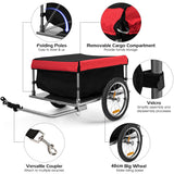 NNECW Bike Cargo Trailer with Folding Frame & Quick Release Wheels