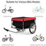 NNECW Bike Cargo Trailer with Folding Frame & Quick Release Wheels