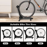 NNECW Foldable Bicycle Floor Parking Rack with non-slip foot pads for Garage
