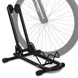 NNECW Foldable Bicycle Floor Parking Rack with non-slip foot pads for Garage