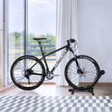 NNECW Foldable Bicycle Floor Parking Rack with non-slip foot pads for Garage