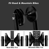 NNECW Foldable Bicycle Floor Parking Rack with non-slip foot pads for Garage