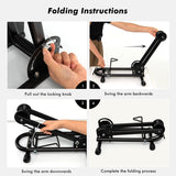 NNECW Foldable Bicycle Floor Parking Rack with non-slip foot pads for Garage