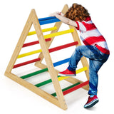 NNECW  Wooden Colorful Climbing Triangle Ladder for Kids Room/Living Room