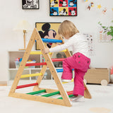 NNECW  Wooden Colorful Climbing Triangle Ladder for Kids Room/Living Room