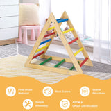 NNECW  Wooden Colorful Climbing Triangle Ladder for Kids Room/Living Room
