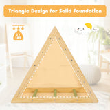 NNECW  Wooden Colorful Climbing Triangle Ladder for Kids Room/Living Room