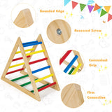 NNECW  Wooden Colorful Climbing Triangle Ladder for Kids Room/Living Room