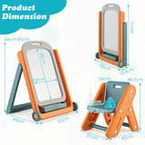NNECW Art Easel with Height Adjustable Magnetic Whiteboard  for Toddlers