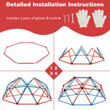 NNECW Kids Geometric Dome Climber with Grip for 3-10 Years Old
