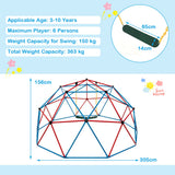 NNECW 3m Geometric Dome Climber with Swing for Kids