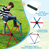 NNECW 3m Geometric Dome Climber with Swing for Kids