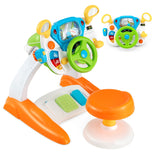 NNECW Kids Steering Wheel Simulated Driving Toy Set with Lights & Sounds