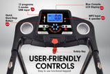 NNEDPE Powertrain V30 Foldable Treadmill Manual Incline Home Gym Cardio