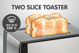 NNEDPE Pronti 3-in-1 Toaster Griddle Hot Plate Electric 2 Slices Grill