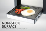 NNEDPE Pronti 3-in-1 Toaster Griddle Hot Plate Electric 2 Slices Grill