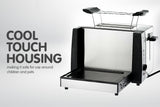 NNEDPE Pronti 3-in-1 Toaster Griddle Hot Plate Electric 2 Slices Grill