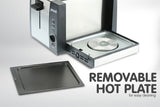 NNEDPE Pronti 3-in-1 Toaster Griddle Hot Plate Electric 2 Slices Grill