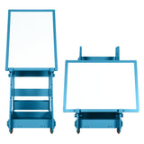 NNECW Multifunctional Art Easel with Storage for Kids-Navy