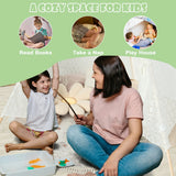 NNECW 5-Side Lace Teepee Tent with Colorful Light Strings for Children & Adults