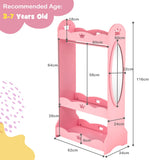 NNECW Kids Dress up Storage Wardrobe with Cute Crown Patterns for Kids Room