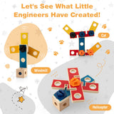 NNECW Kids Pretend Play Workbench Set with Blackboard Saw & Hammer