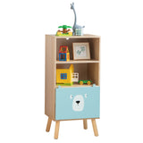 NNECW 3-Tier Kids Wooden Bookshelf for Kids Room & Playing Room